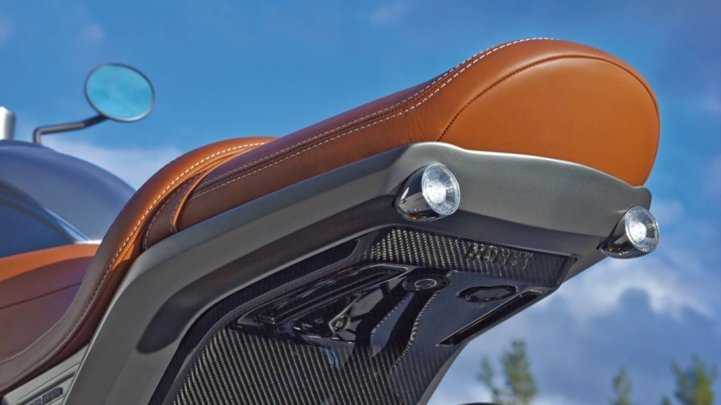 The subframe is a unit carbon fiber structure
