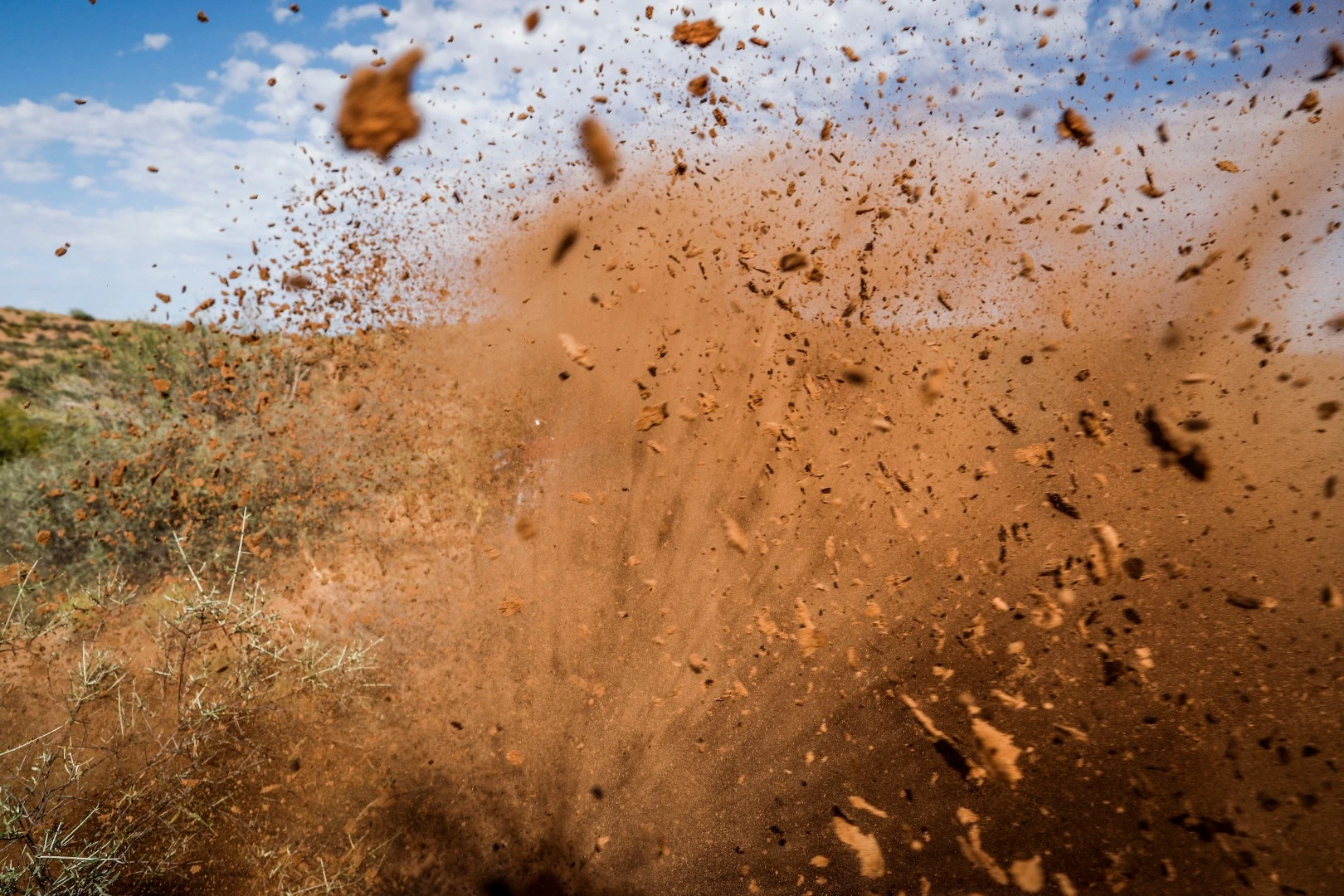 In honor of the soil sent skyward during Dakar 2018