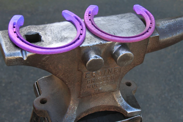 CSIRO printed a set of four bespoke racing horseshoes in a few hours