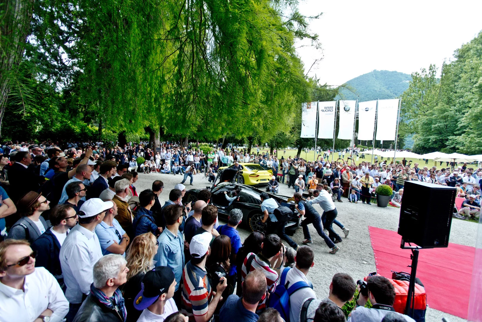 The beautiful grounds of Villa Erba