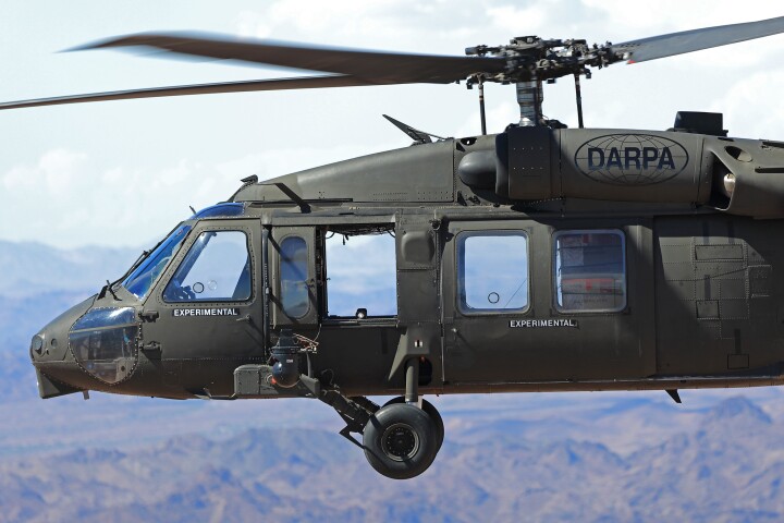 The Black Hawk carried out medical and logistic missions without humans aboard