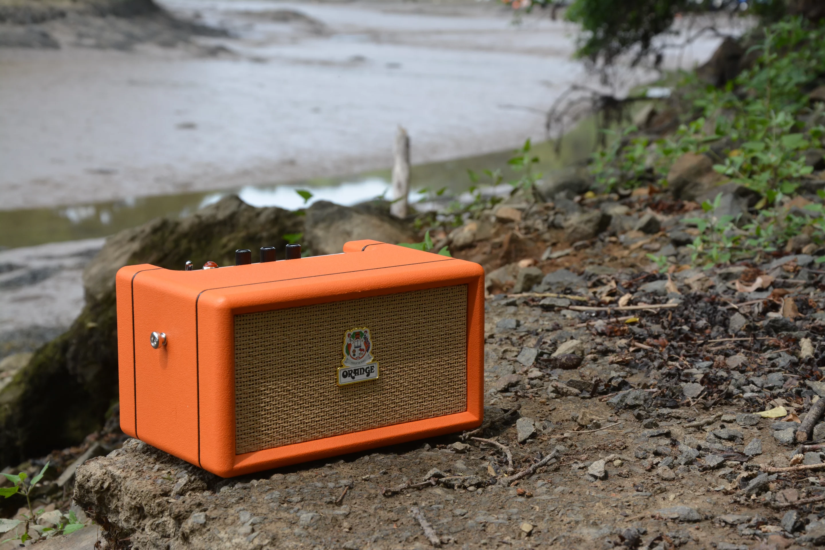 The Orange Box pumps out enough volume for satisfying outdoor playback