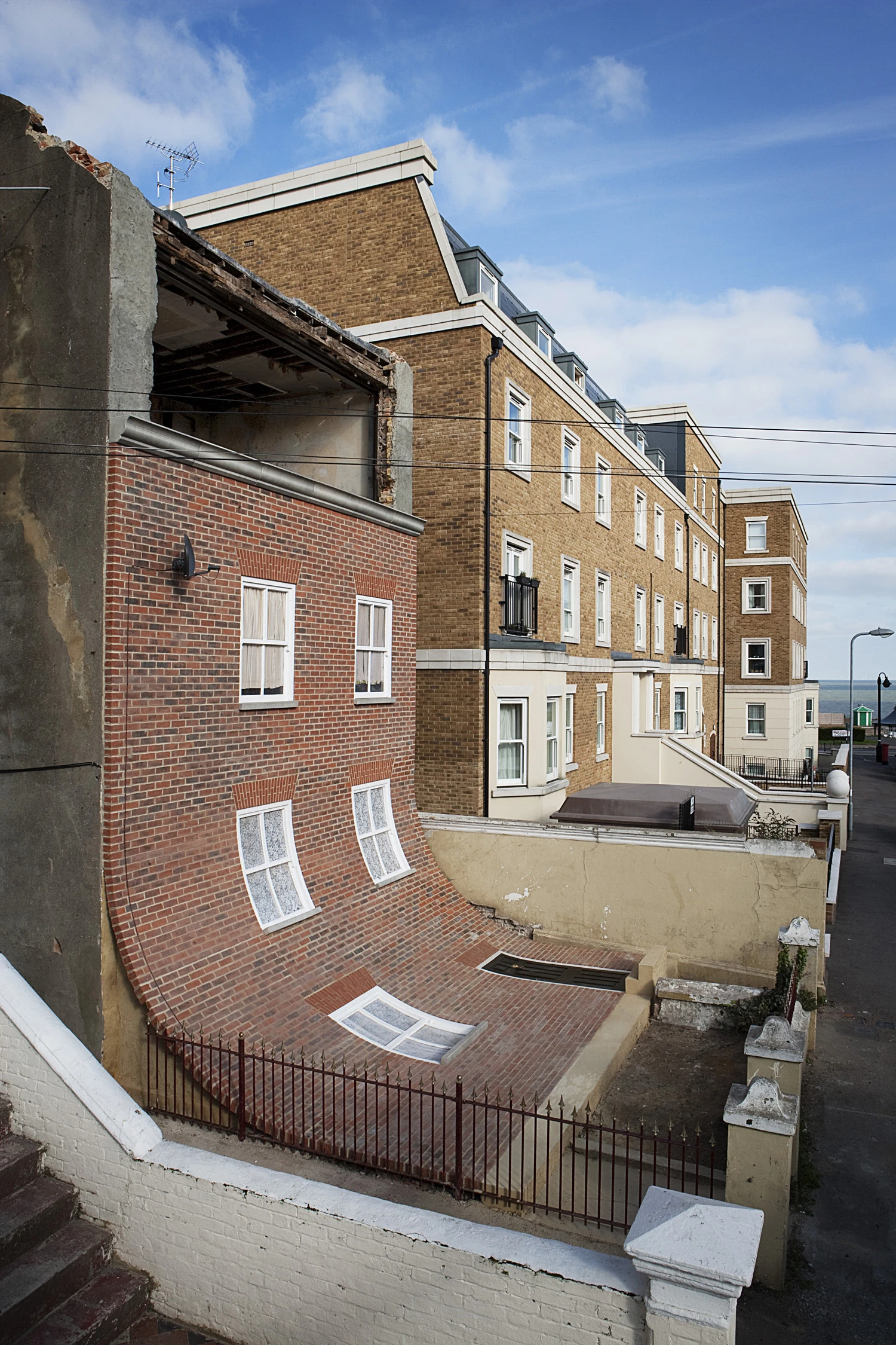 It's not unusual to see a project that straddles the worlds of art and architecture, but this piece by Alex Chinneck is surely a stand-out (Photo: Alex Chinneck)