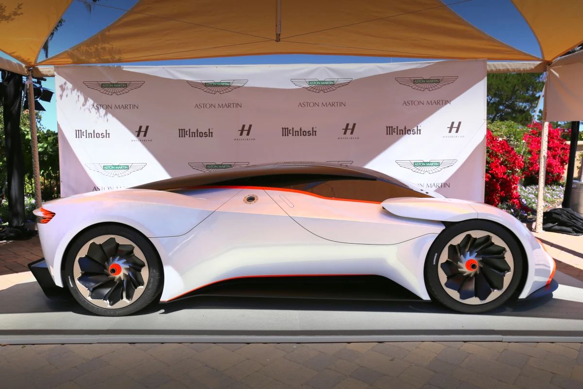 The Aston Martin DP-100 Vision Gran Turismo concept was on display at a private event at the recent Monterey Auto Week (Photo: Angus MacKenzie/Gizmag.com)