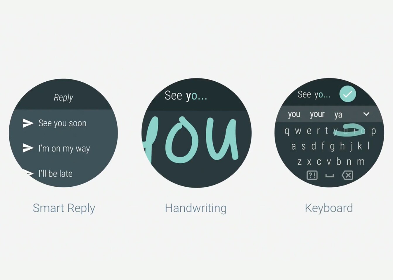 Smart replies, handwriting recognition and a swipeable keyboard will make messaging easier
