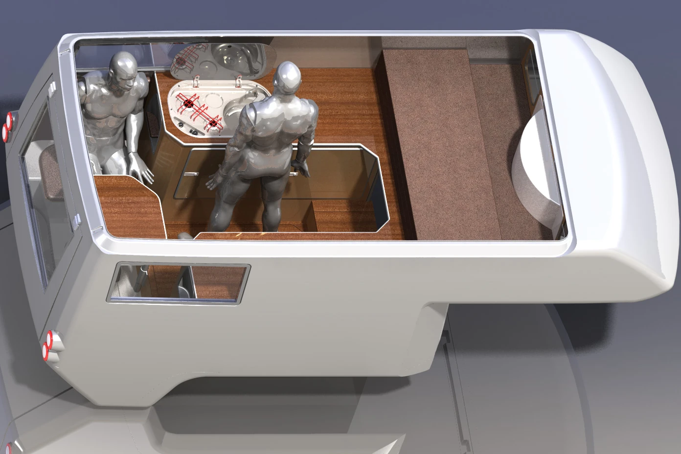 It may not be as comfortable as home, but it gives you more amenities than any tent