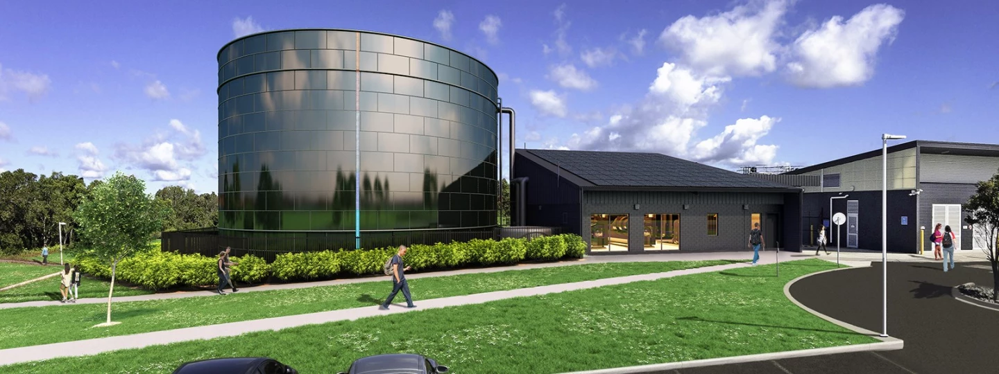 Render of the new water battery at USC