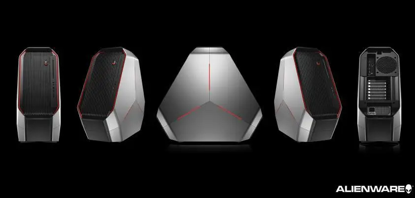 The Alienware Area-51 desktop gaming system with all-new Triad chassis