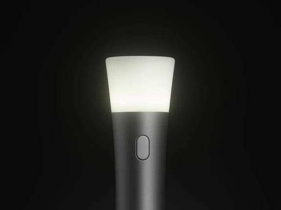 With a twist of its lens, the Trioh! can be used as an accent light