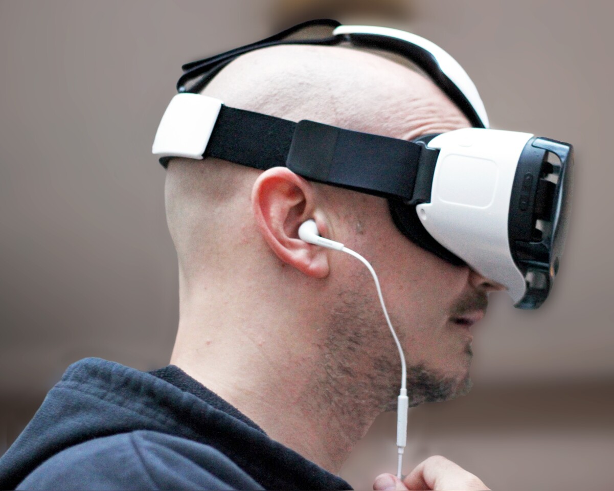 This one may be obvious, but your VR is going to be more immersive if you wear headphones (Photo: Will Shanklin/Gizmag.com)