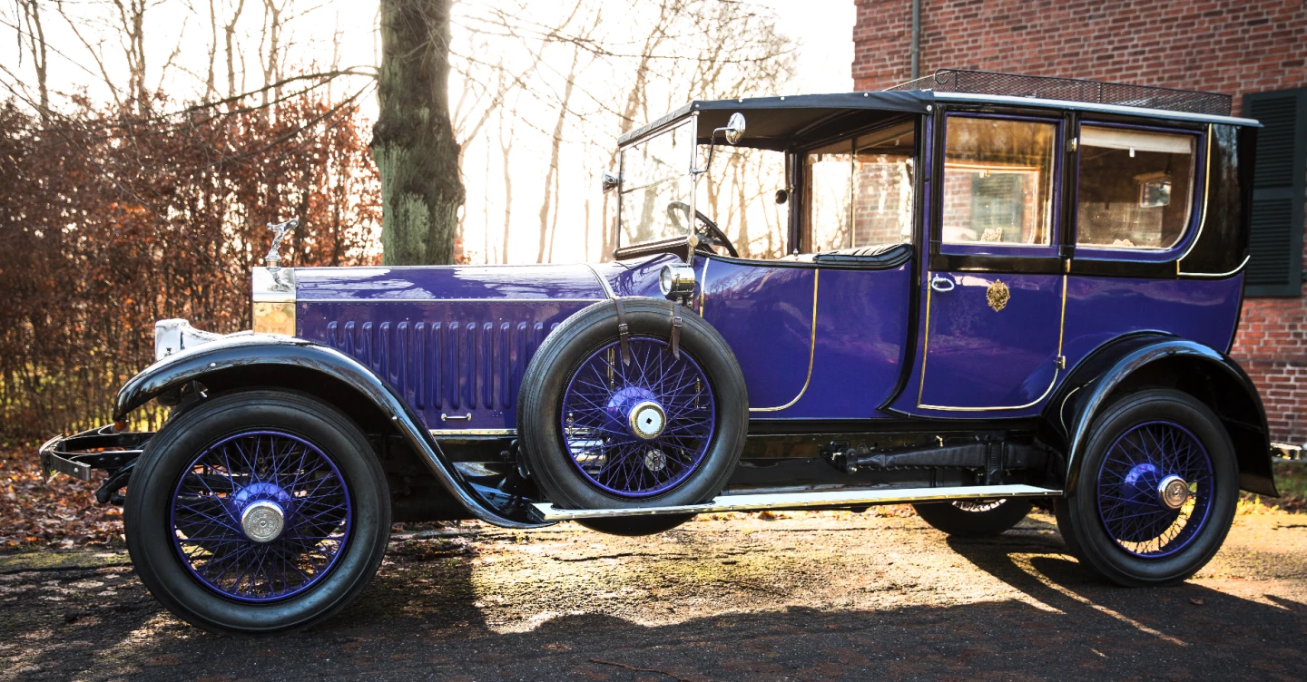 This 1914 Rolls-Royce 40/50 HP Silver Ghost "London-Edinburgh" Limousine has had an interesting life, being commandeered for military service during WW1, once owned by John Ringling of circus fame, and it was also part of the Imperial Palace Casino Collection in Las Vegas, Nevada, where it was mistakenly described as Czar Nicholas II's 1914 Rolls Royce. It is one of the most sought-after variants of the "best car in the world," as explained by this excerpt from the auction description: After a successful 2,000-mile trial under RAC supervision, the factory demonstrator - chassis '60551', 'The Silver Ghost' - was entered in the Scottish Reliability Trial, completing the 15,000-mile run with flying colors to set a new World Record. From then on the car's reputation was assured, not the least in North America where the wide-open spaces placed a premium on reliability and comfort. Another reliability trail resulted in the introduction of the improved 'London-Edinburgh' model, so called after a factory-modified car ('1701') was driven non-stop over a 400-mile course between those two cities using top gear only. '1701' returned a remarkable 24.32 miles per gallon and went on to achieve a top speed at Brooklands of 78.26 mph without the benefit of any adjustments. Fitted with streamlined coachwork, this same car later attained a top speed of 101.8 mph at the Surrey track.