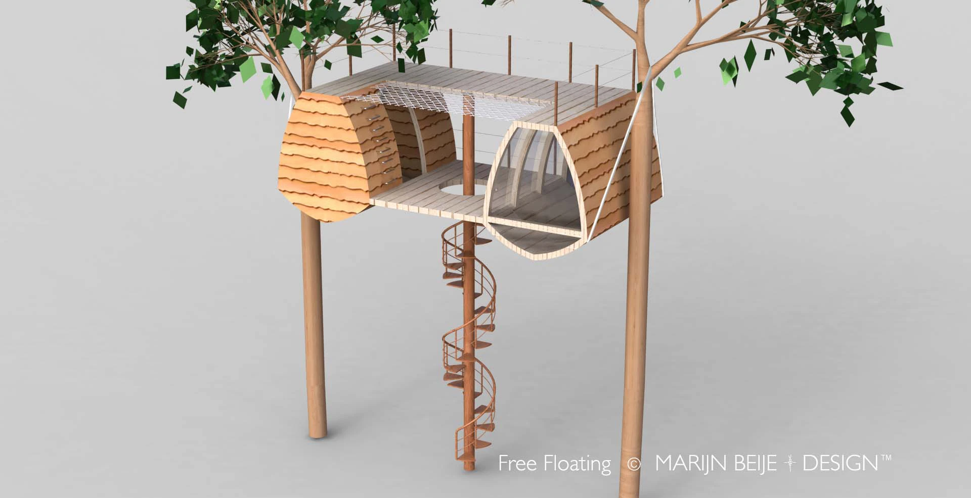 Perch the lodge high among the treetops for a treehouse hideaway