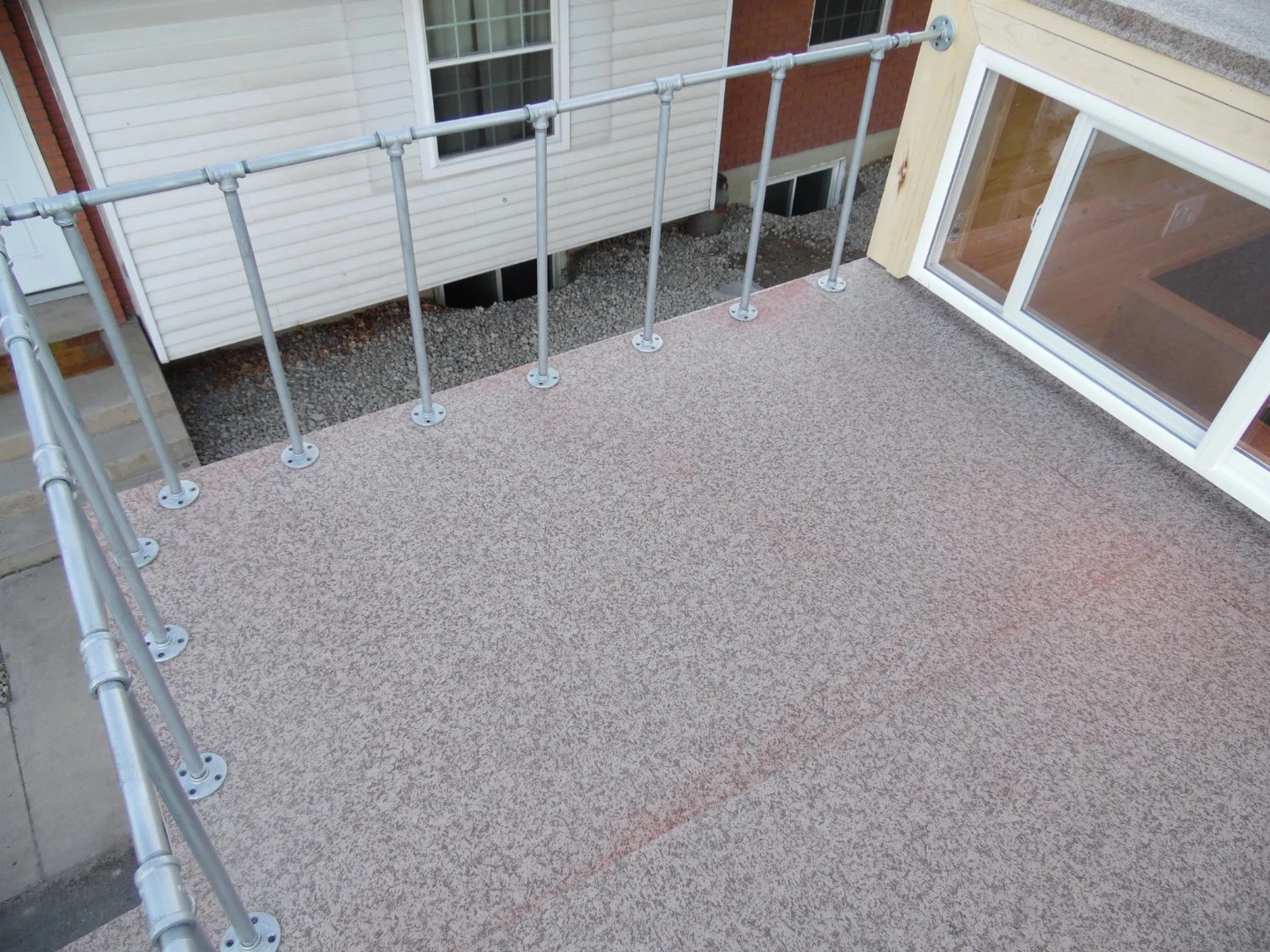 The rooftop deck