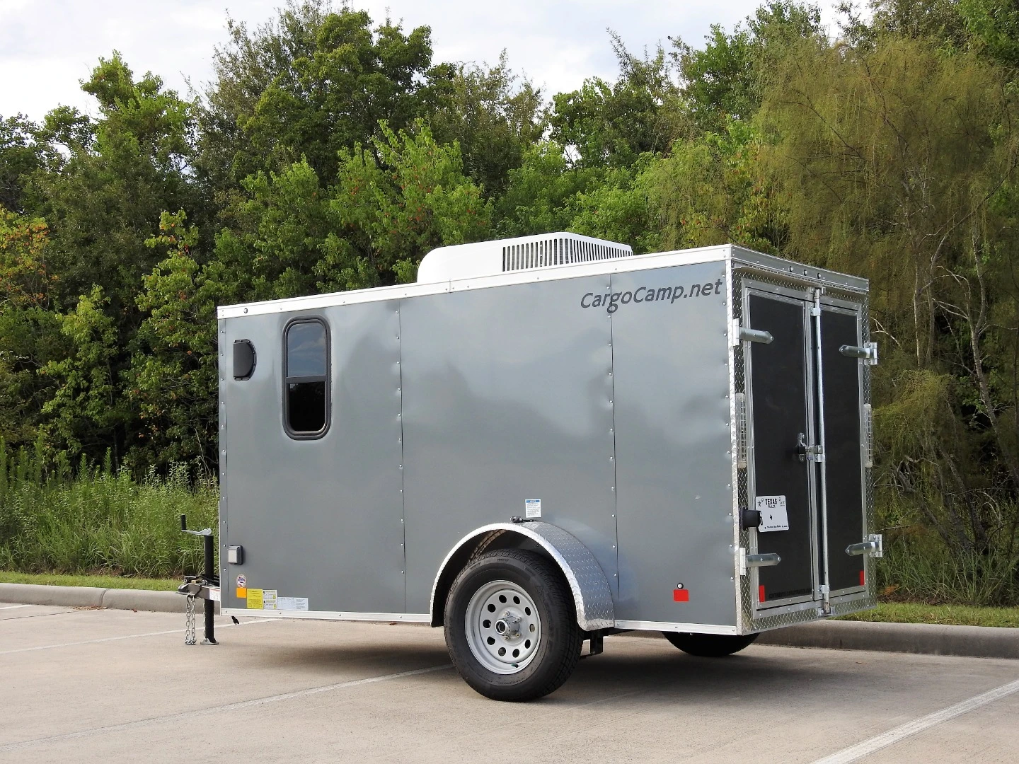 It's not the prettiest camping trailer, but the Cargo Camp trailer is intended to give you a safe, comfortable space in the great outdoors