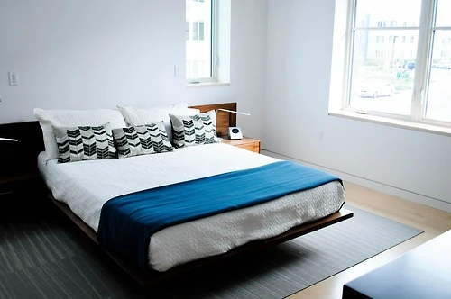 The home's lighting solution mimics shifts in natural lighting throughout the day and night