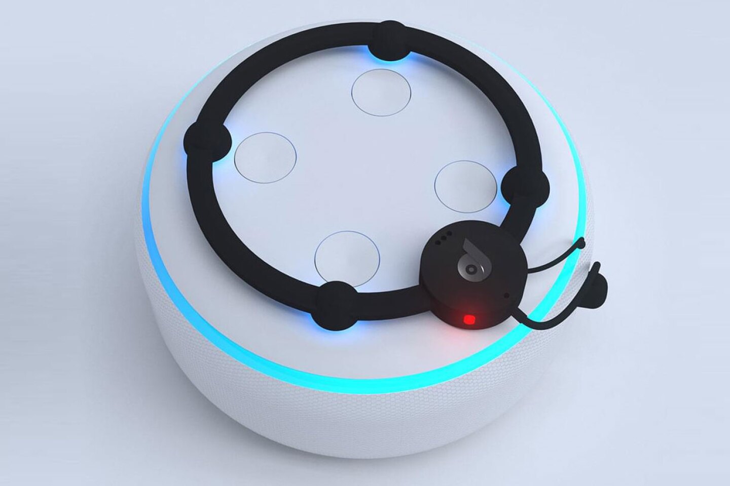 Paranoid security systems block smart speaker ears until called on(00)