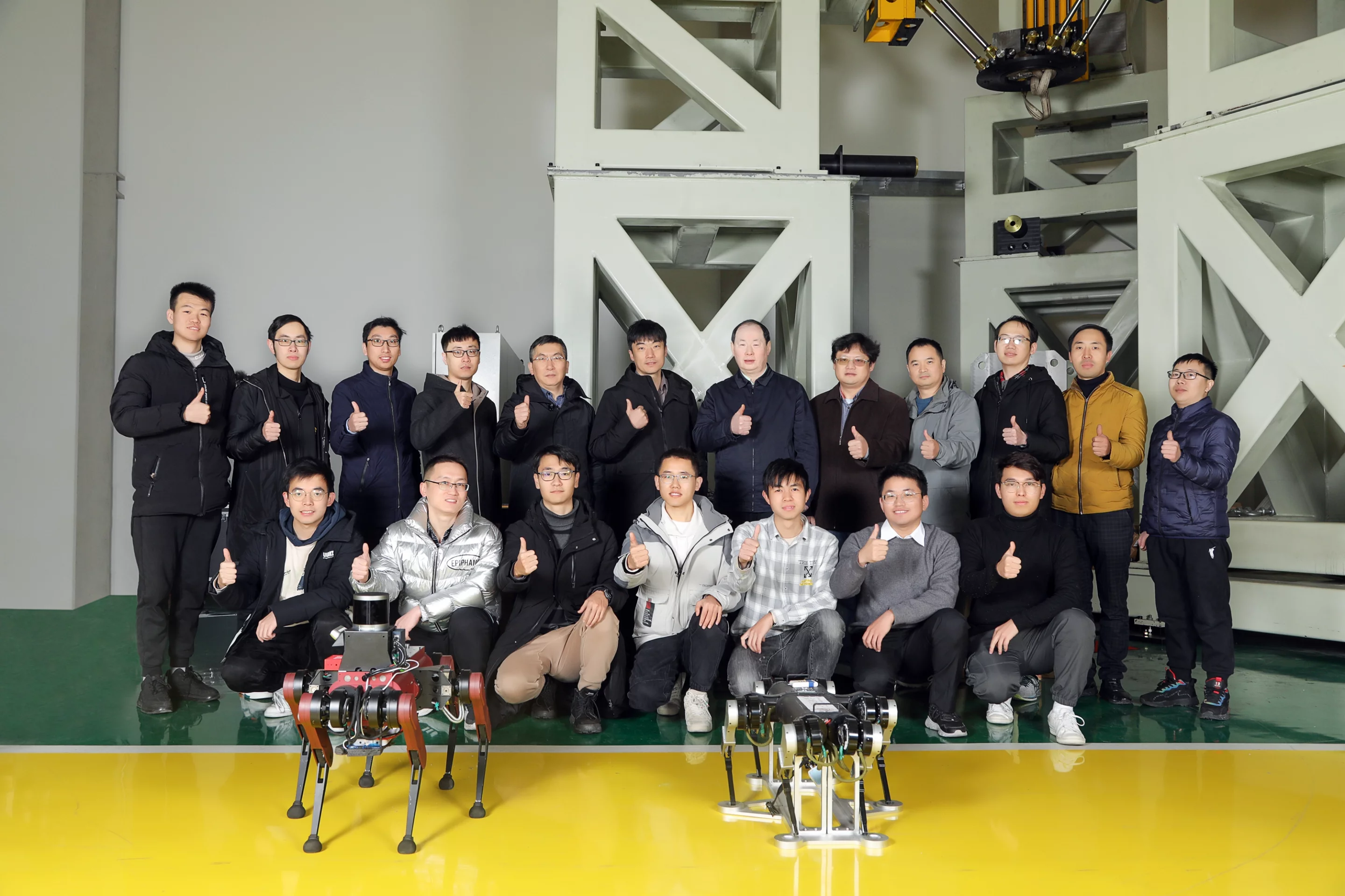 The six-legged guide dog is being developed by engineers at Shanghai Jiao Tong University