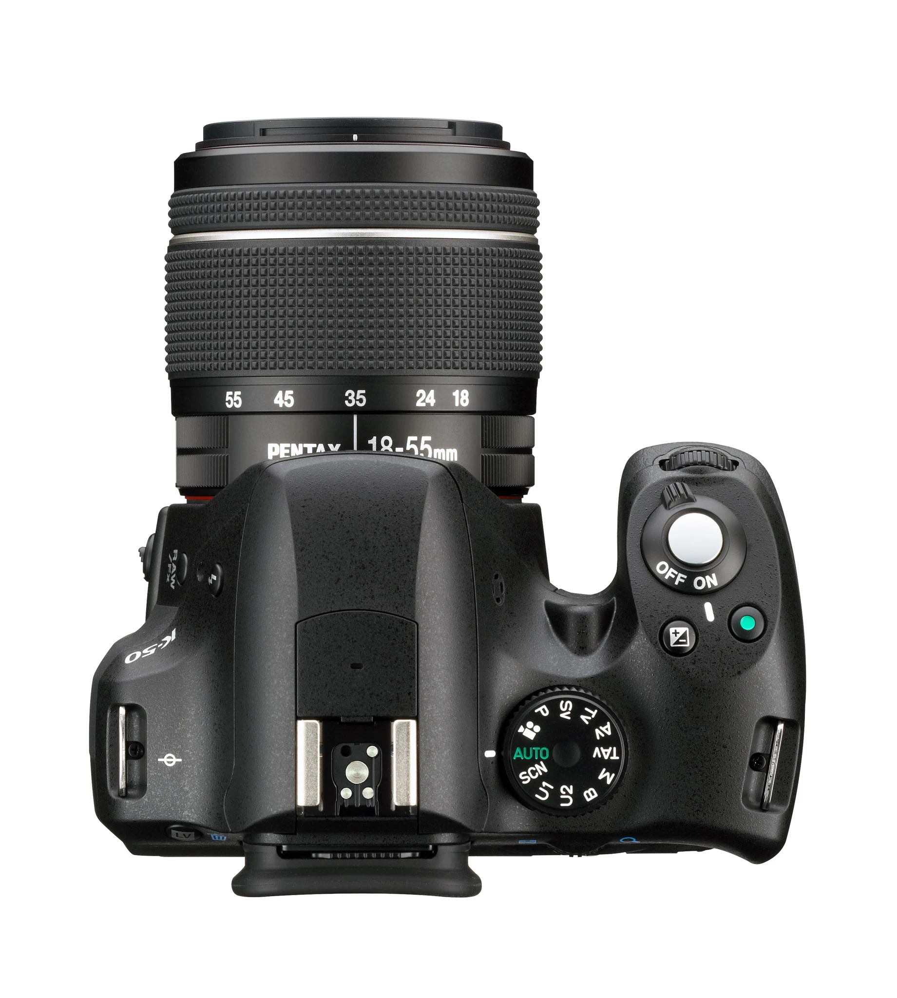 The K-50 includes a dual e-dial for controlling settings and modes, and a good selection of tools to help users unleash their creativity