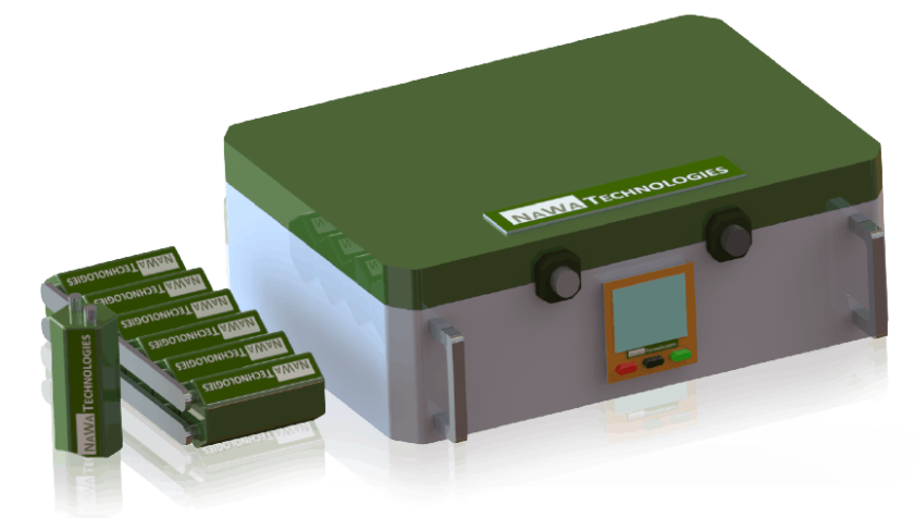 Nawa's ultra-capacitors charge up to 1,000 times faster than a lithium battery, last up to a million cycles and run rings around lithium batteries for power density