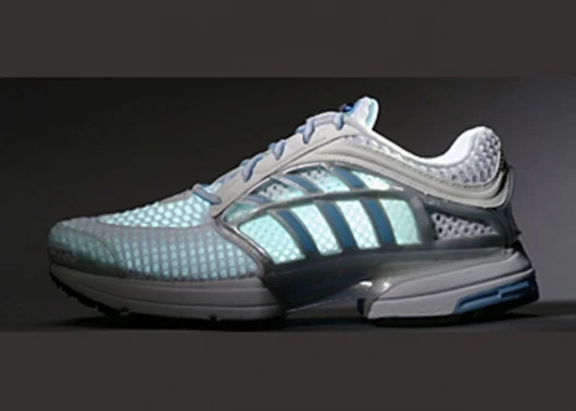 Adidas footwear also uses Climacool technology to transport heat and moisture away from the body and provide ventilation in critical heat zones