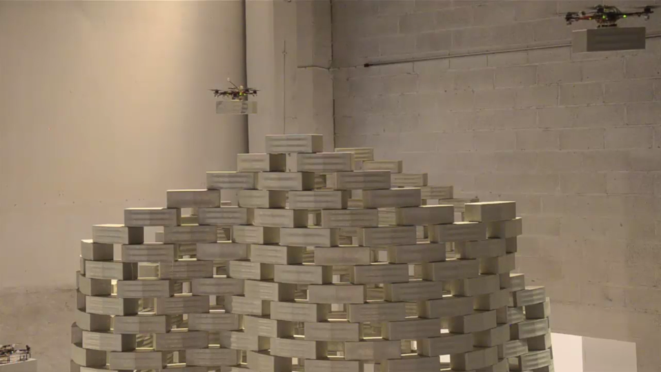 In 2011, researchers presented a six-meter (20 ft) tall tower constructed from 1,5000 polystyrene bricks, every one of which neatly assembled without any assistance from a human hand