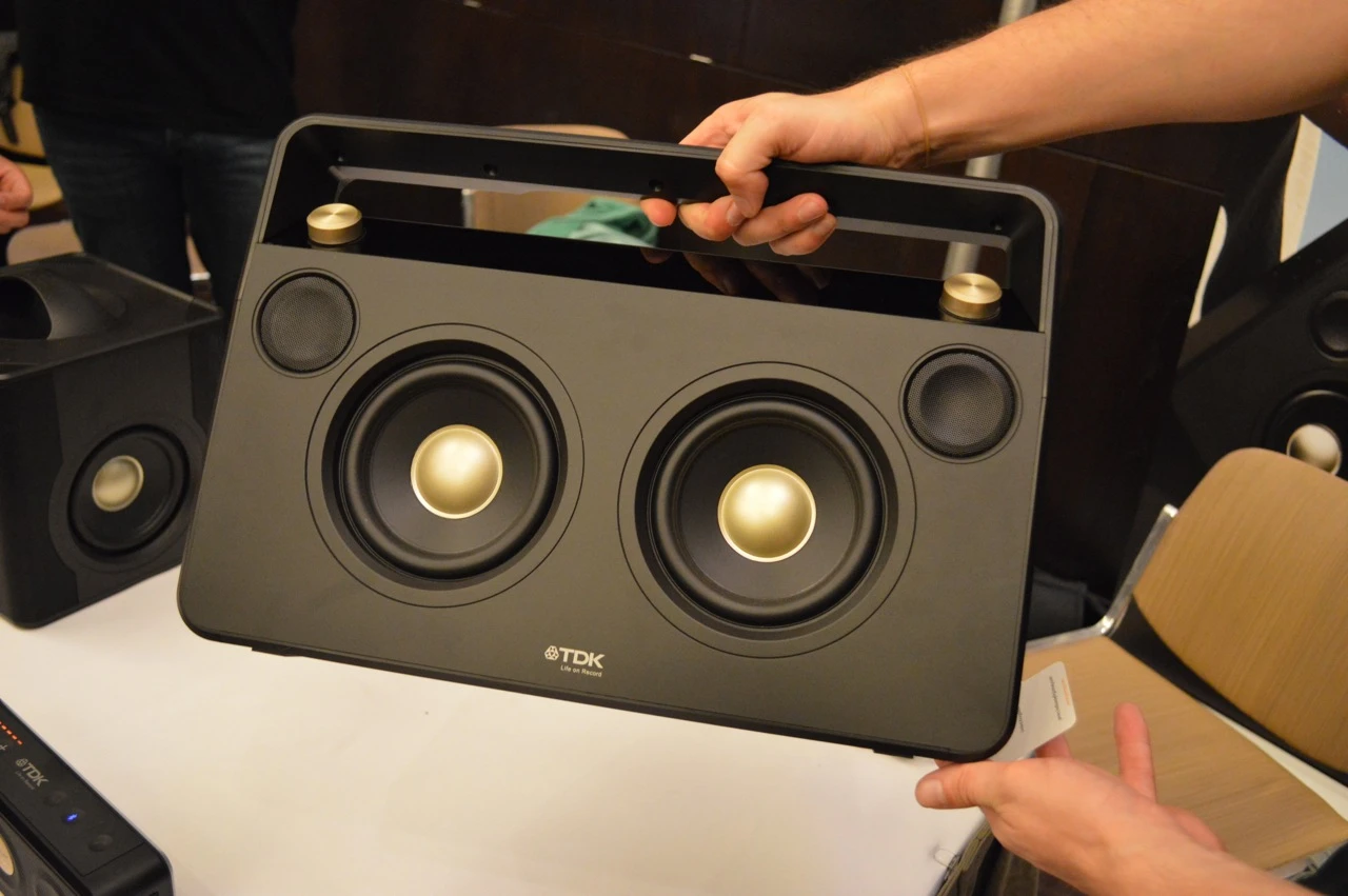 In addition to being able to wirelessly source music over Bluetooth, the Wireless Boombox also features a 3.5 mm aux input and an included FM radio with internal antenna