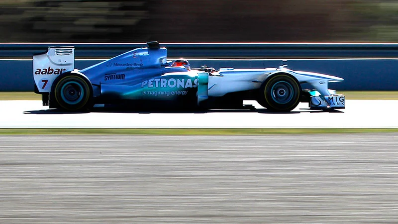 Last year's 2011 Mercedes AMG Petronas F1 car