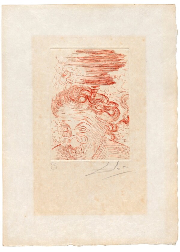 Albert Einstein by Salvador Dalí | Price: $18,998 (£15,000) | Auction Link | An etching of Albert Einstein by Salvador Dalí from his 'Famous Men' series of 1968, and numbered 8 of 25, this sketch was estimated to sell for between GBP £1,000 and £1,500 (US$1,260 to $1,890) but fetched an order of magnitude more.