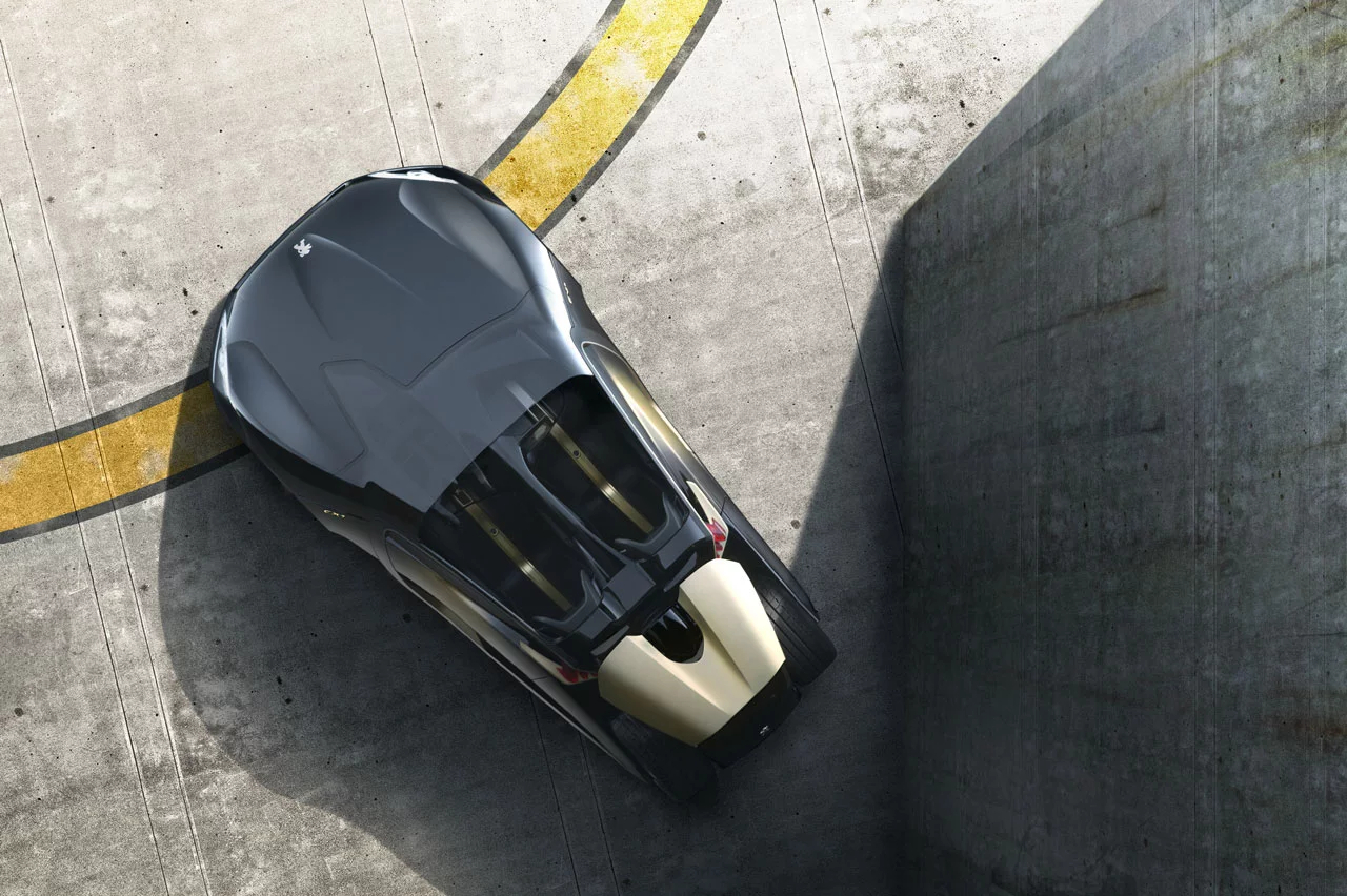 Peugeot EX1 concept at Aeroport Lleida Alguaire