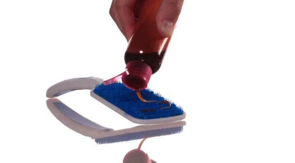 The beef flavor is applied directly to the Orapup
