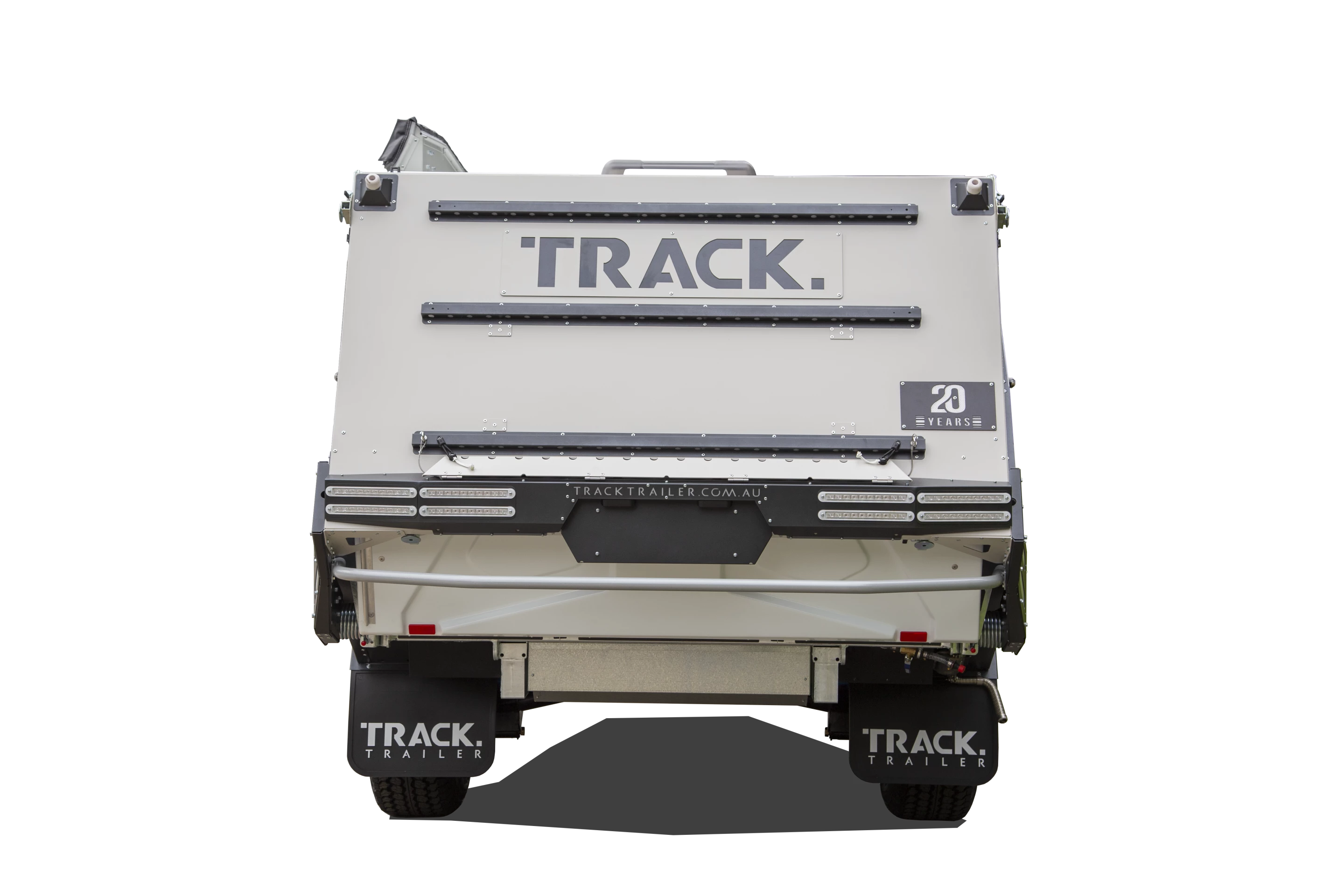 Past Tvan trailers stored their rear tent on the bed and required setting up the deck to get inside, but the MK5 is more user-friendly than ever with a deck and packaged tent that open with the tailgate for immediate interior access