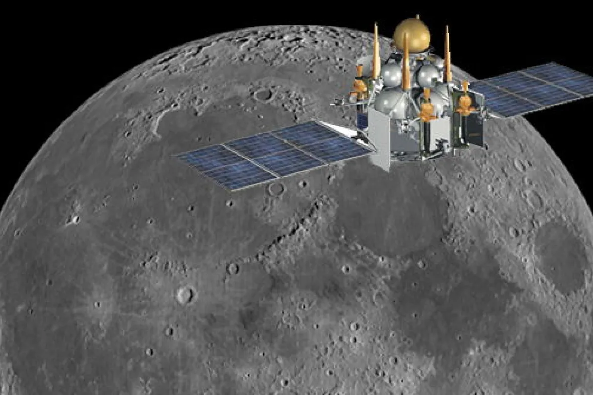 Russia is planning to launch probe Luna-Glob in 2015 as a first step toward building a fully robotic base on the surface of the Moon (Image: NASA)