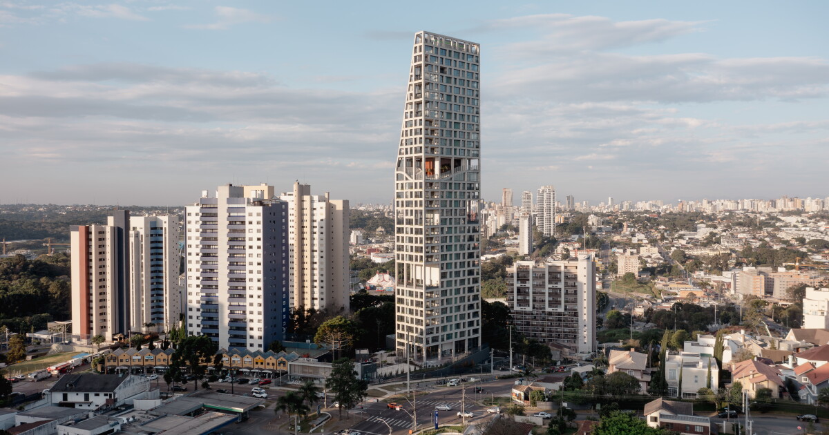 Outstanding skyscraper wears its structure on the outside