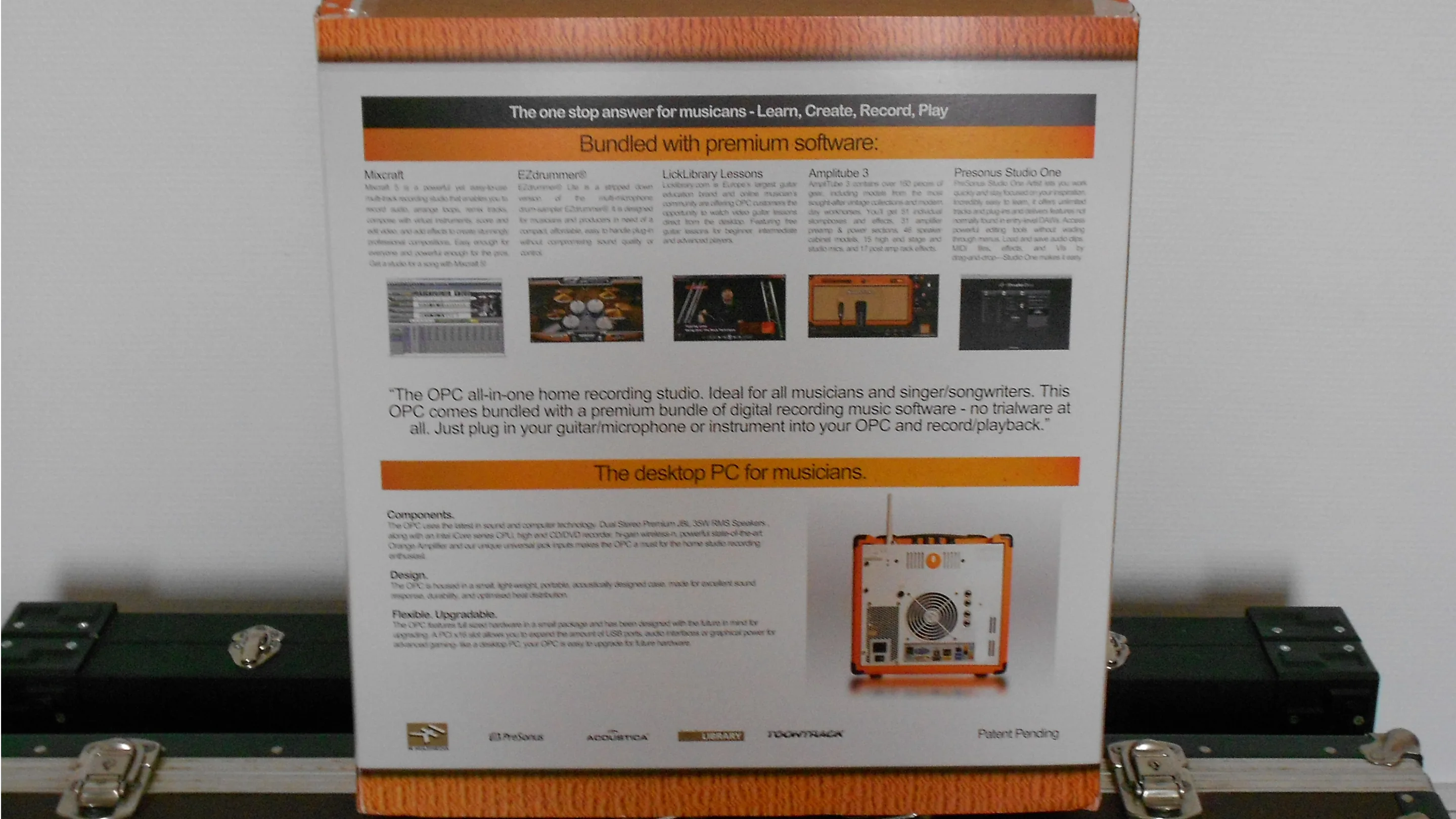 Rear of the the box containing the OPC review unit