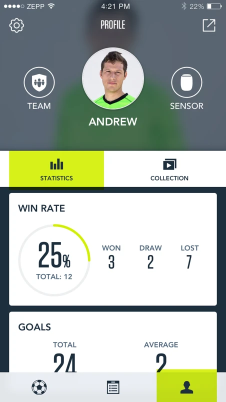 When the whistle blows, players are presented with a post-game analysis in the companion app