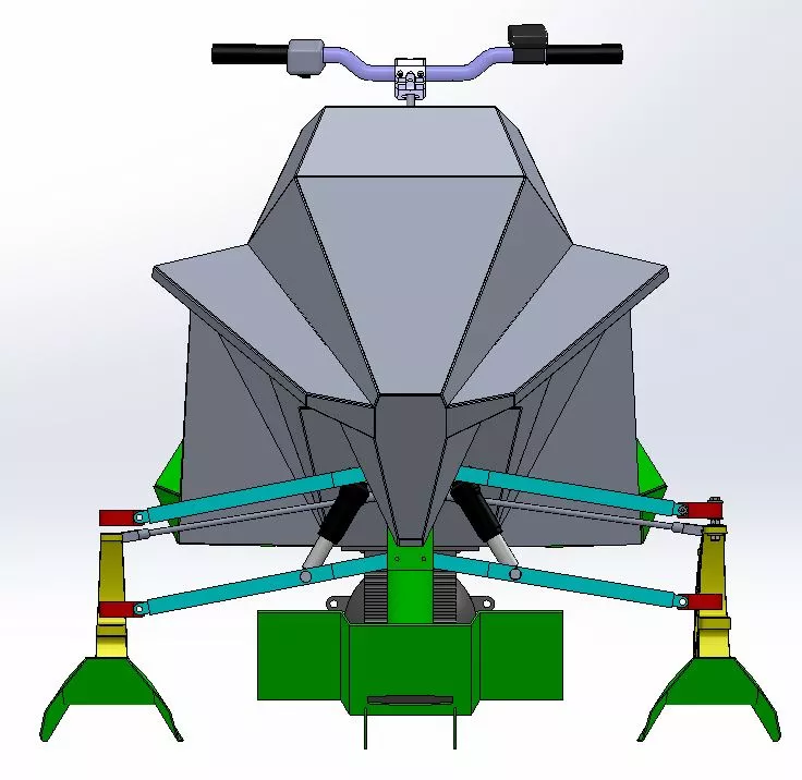 The Jet Blade features a three-ski design
