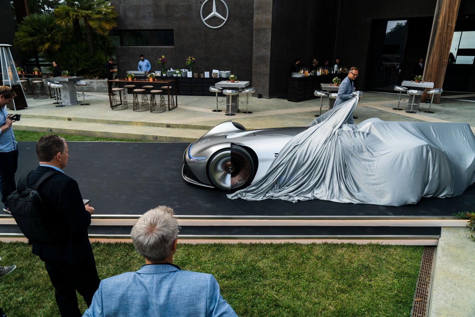 Mercedes showed off the Vision EQ Silver Arrow concept at Monterey Car Week