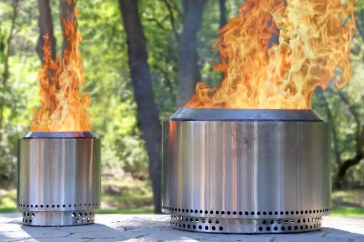 Alongside the Yukon, Solo Stove also offers a smaller fire pit called the Ranger, seen on the left