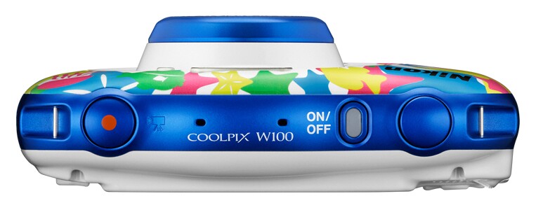 The button layout on the Nikon Coolpix W100 keeps things simple