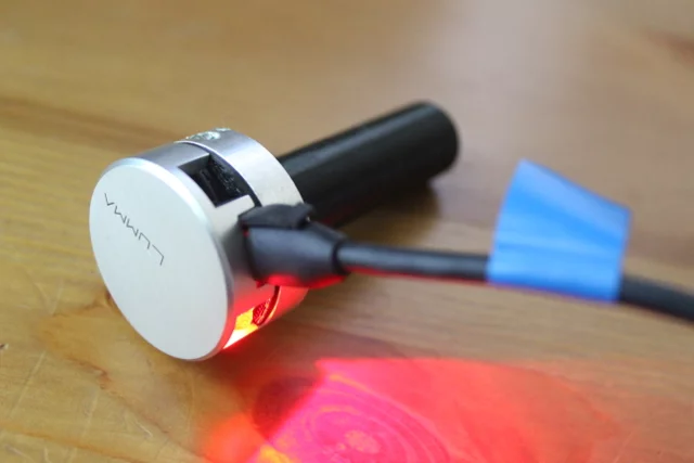 One USB charge of each Lumma battery should be good for about 50 hours of continuous use, depending on the settings used