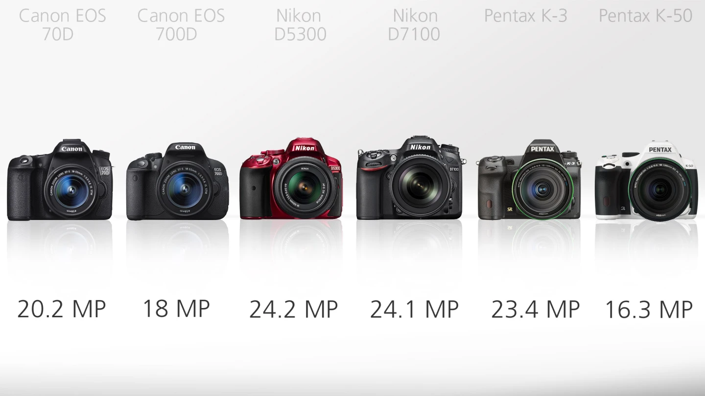 Ranging from 16 to 24 megapixels, all of these cameras are going to be capable of shooting images which are detailed enough for the majority of users
