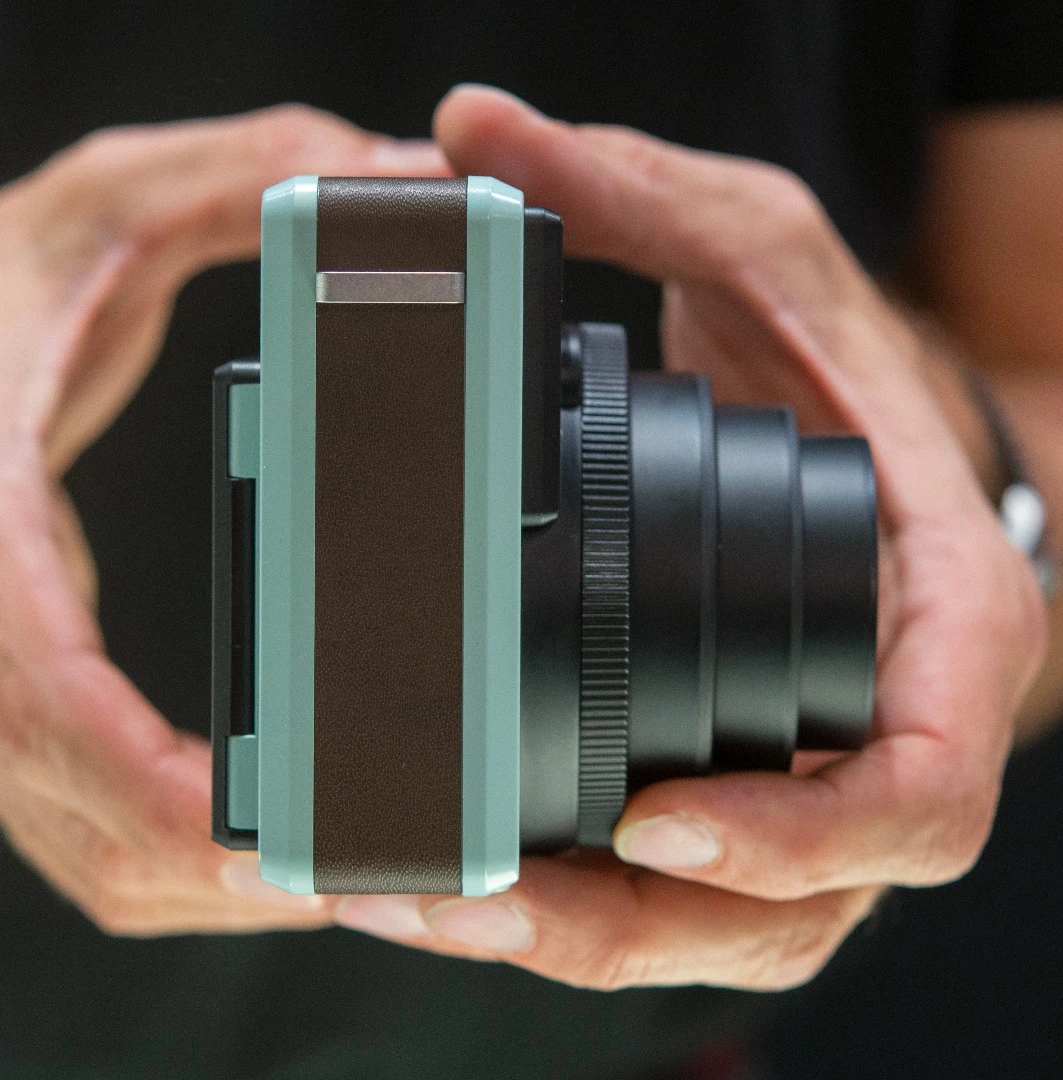 The Leica Sofort instant camera is lighter than we expected