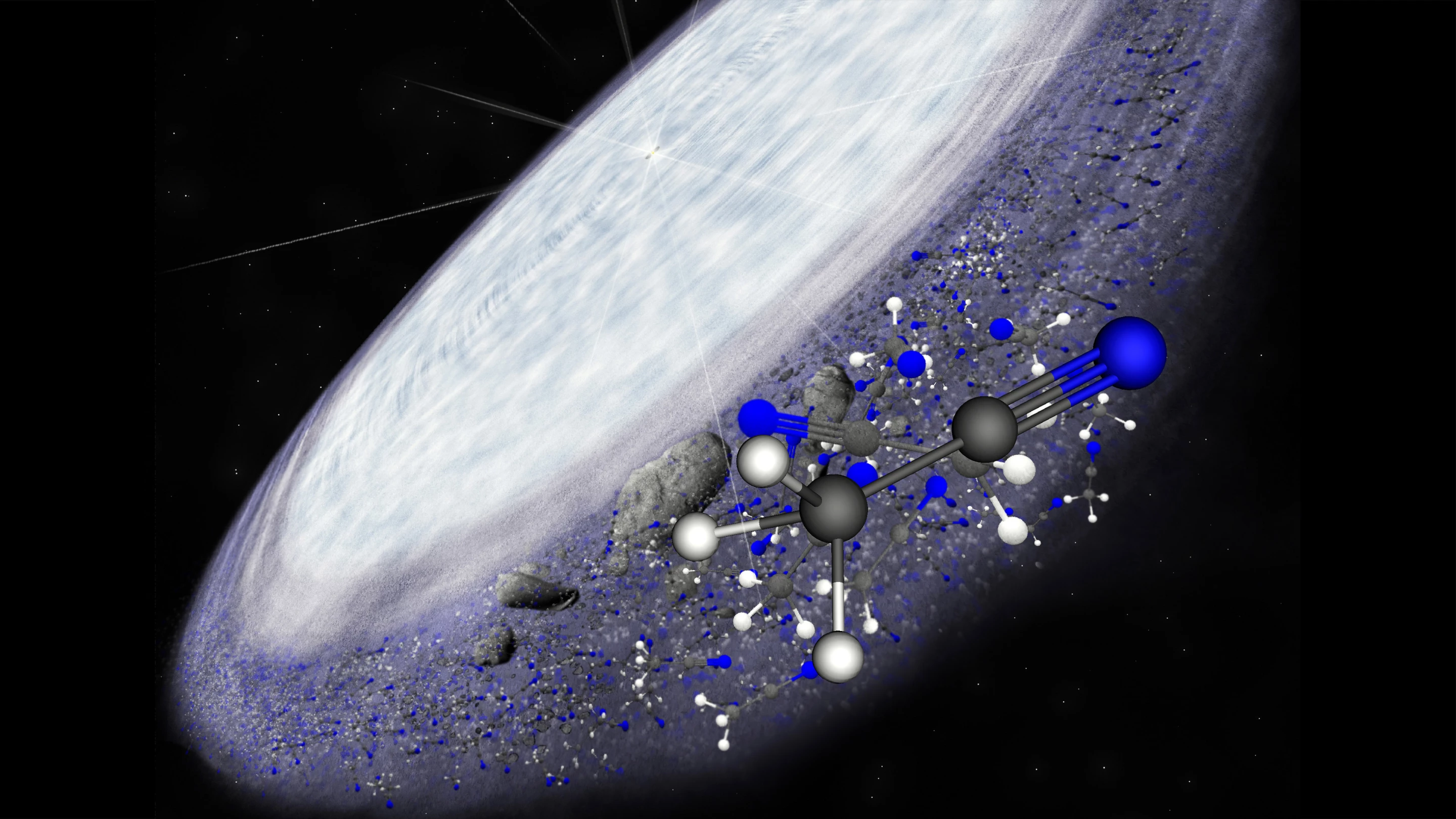 An artist impression of the protoplanetary disk surrounding MWC 480 (Image: B. Saxton/NRAO/AUI/NSF))