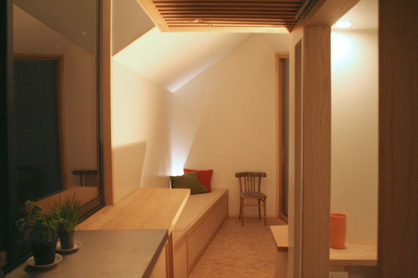The sofa in the living area can double as a third bed for a guest or child and also offers convenient storage space
