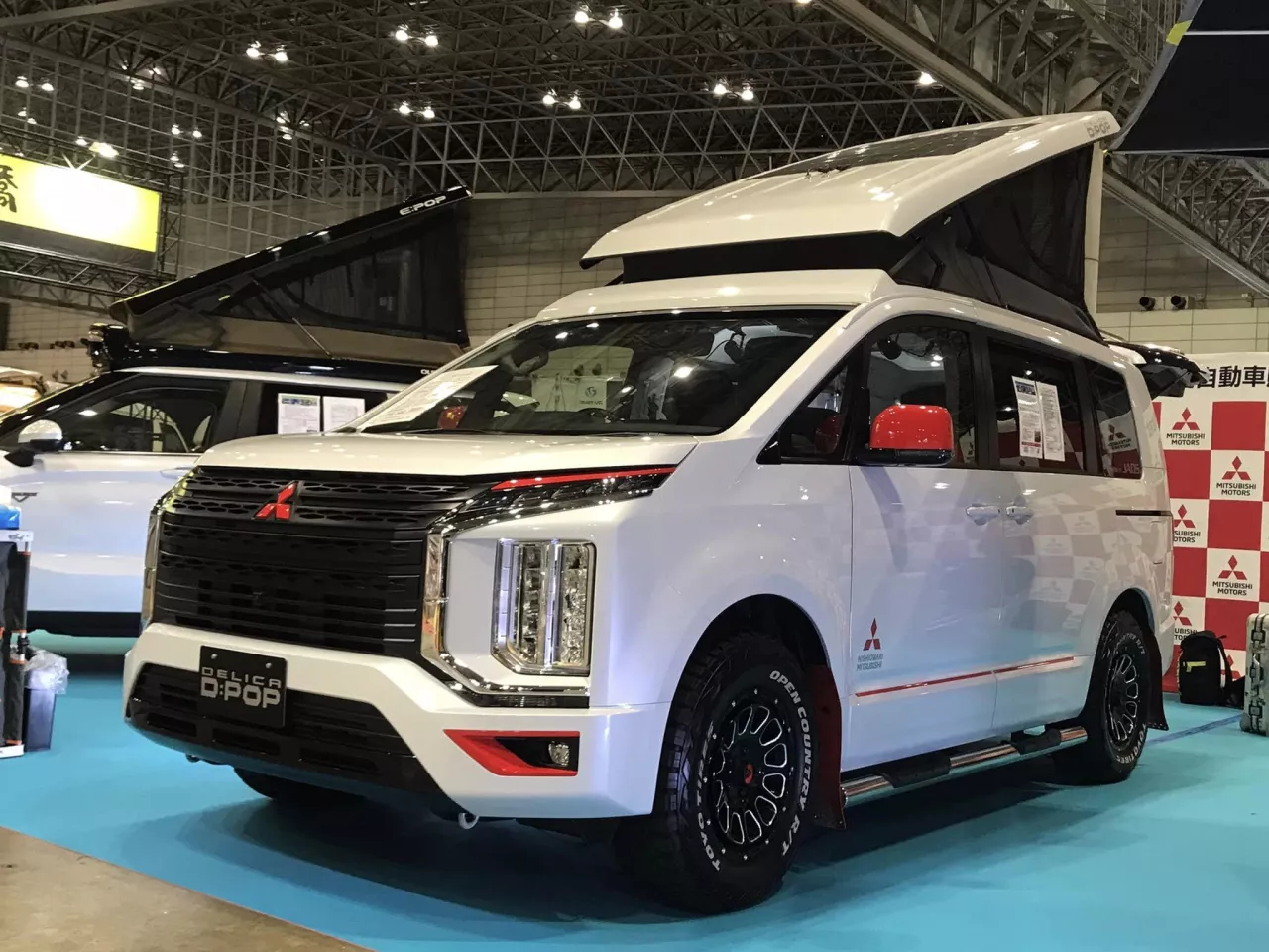 The Mitsubishi Delica D:5 D:Pop is appearing alongside the Outlander PHEV E:Pop at the 2023 Japan Camping Car Show
