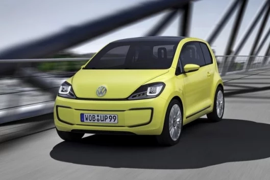 The Volkswagen electric E-Up! Concept will have a top speed 84 mph and an 80 mile range
