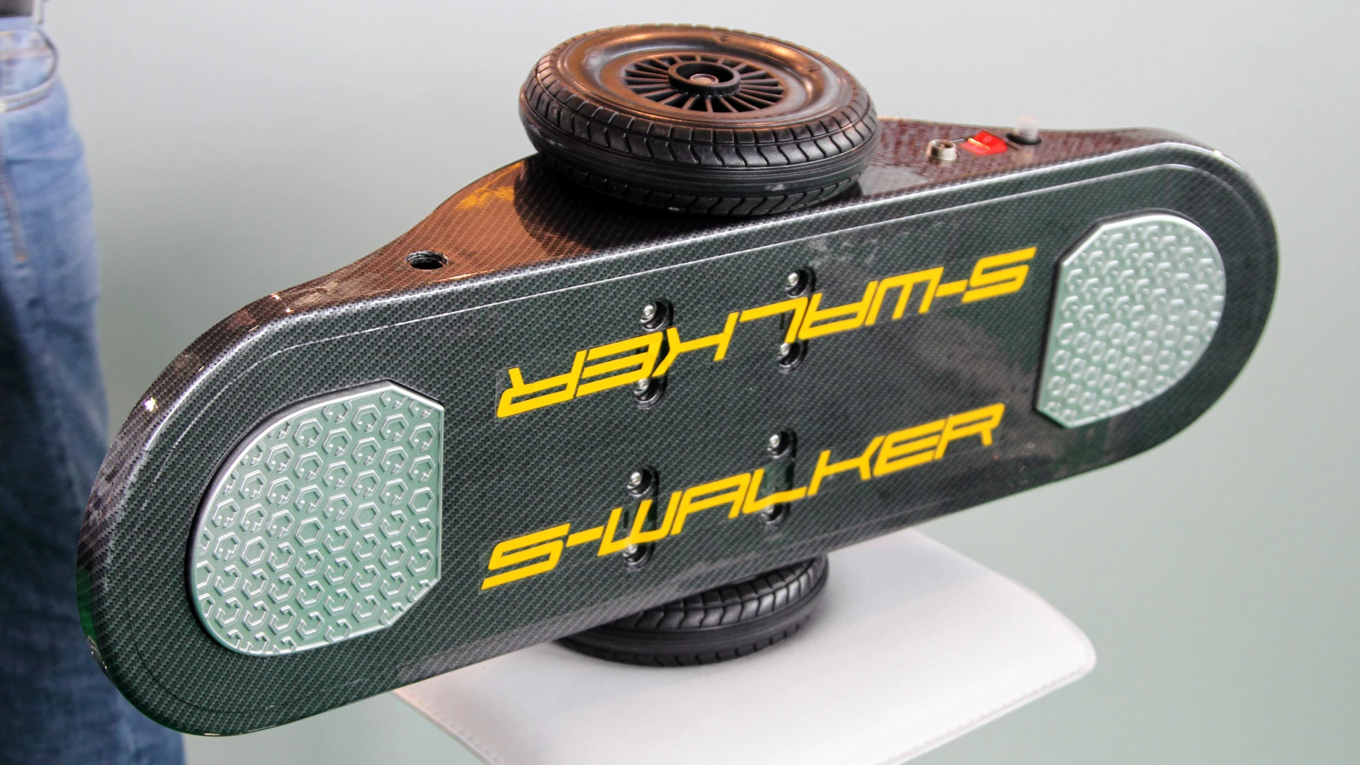 The S-Walker Board will take riders weighing up to 80 kg