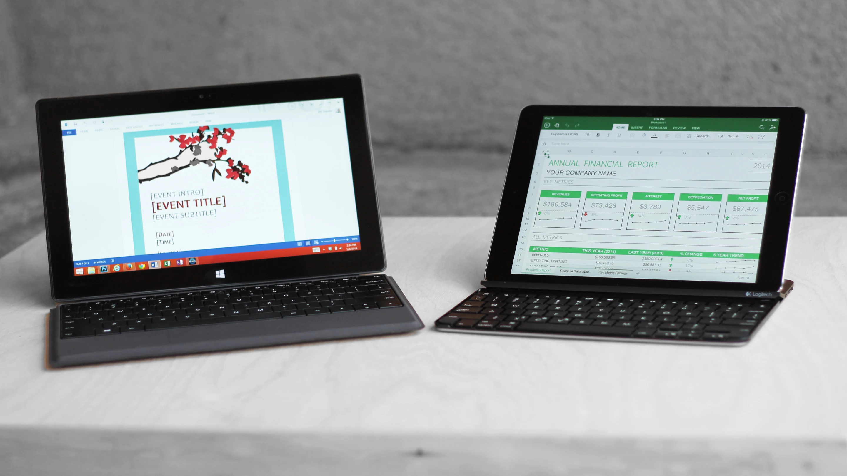 Gizmag goes hands-on to compare the Microsoft Surface 2 and Surface Pro 2 with the Apple iPad Air and iPad mini with Retina Display