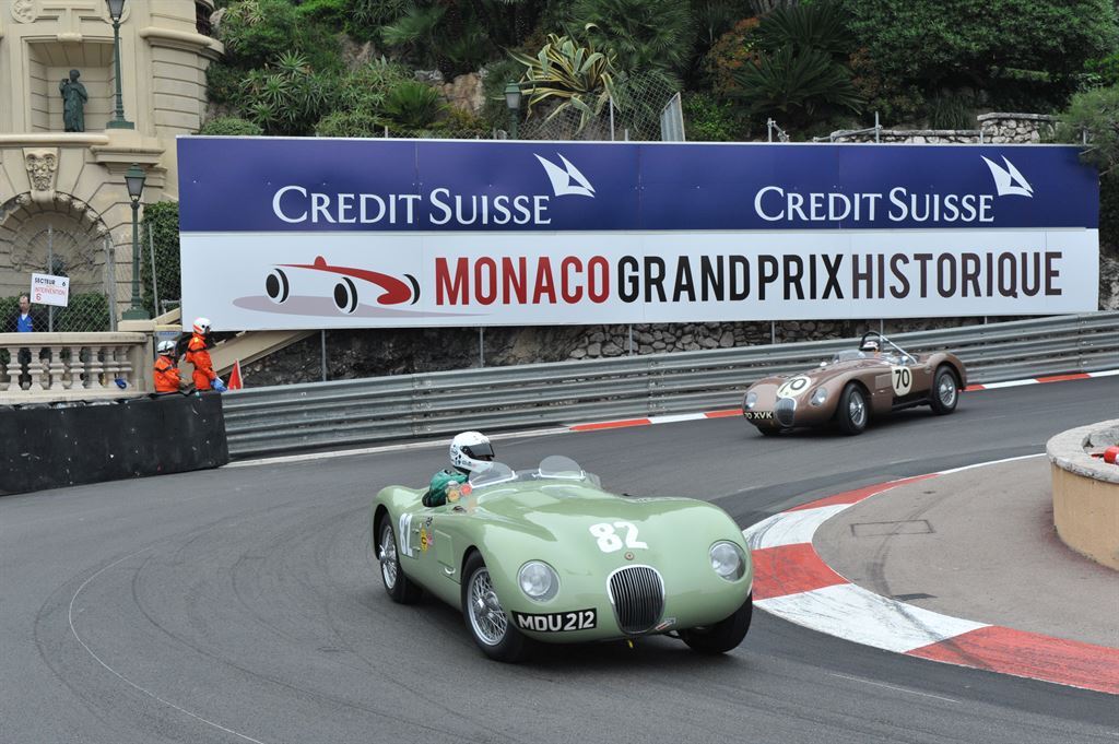 The Jaguar C-Type at the Monaco Historique in May 2014