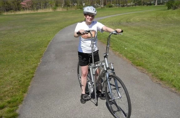 In its current form, the FitRider also features a suspension fork, 700C wheels, and a 14-speed drivetrain